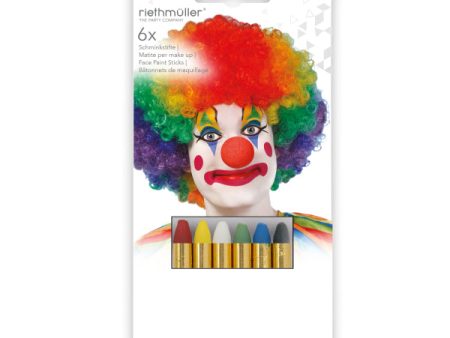 12 Happy Clown Schminkstifte Supply