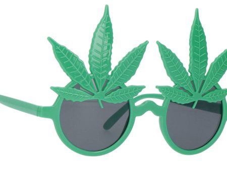 Witzige Glitzer Cannabis Brille Cheap