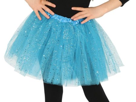 Glitzer Tutu für Kinder in Hellblau Fashion