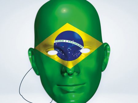 Brasilien Fan Pappmaske For Sale