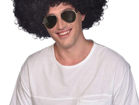 Coole Afro Perücke in Schwarz For Discount