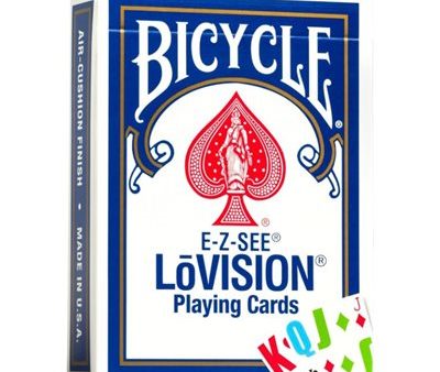 Bicycle Playing Cards - E-Z See   Lo Vision Jumbo Index For Sale